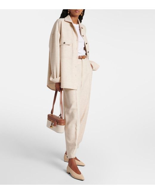 Loro Piana White Piuma Cashmere Sweater