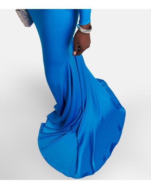 Alex Perry Blue Crepe Gown
