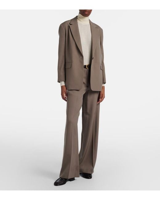 The Row Brown Ezri Wool Blazer