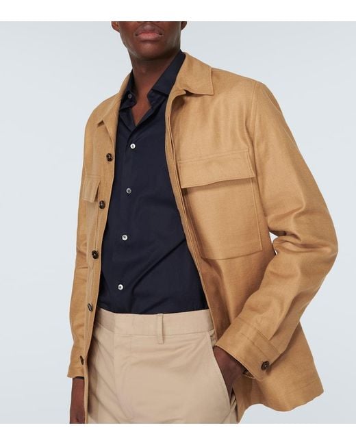 Zegna Oxford-Hemd Aus Baumwolle in Blue für Herren