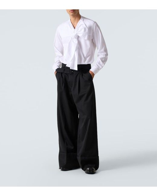 Stringate di Dries Van Noten in Black da Uomo