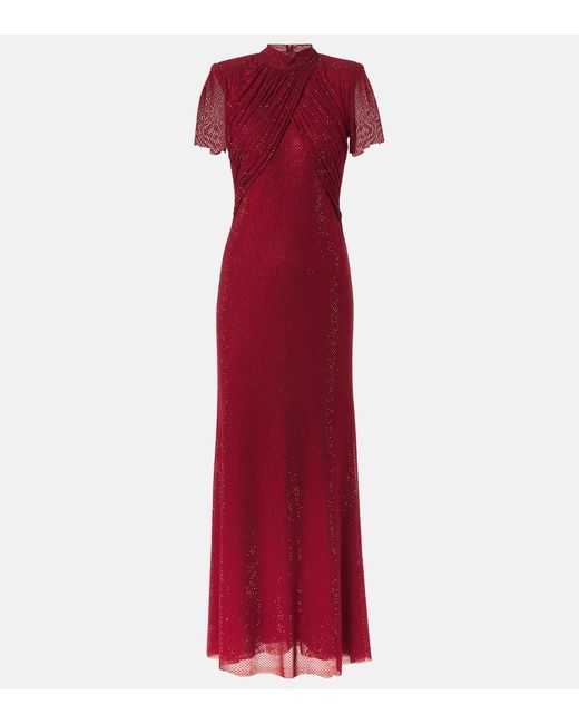 Robe Longue A Ornements Self-Portrait en coloris Red