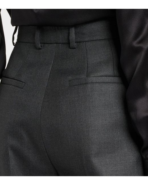 Dolce & Gabbana Gray Wool Slim Pants