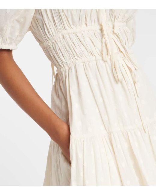 Ulla Johnson Natural Maxikleid Palma Aus Baumwolle