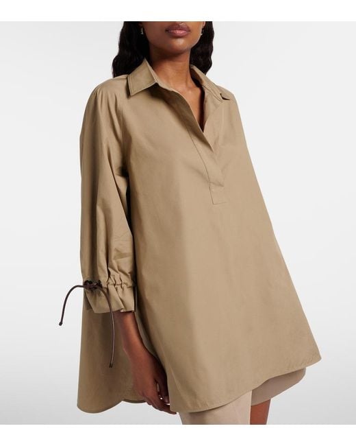 Max Mara Natural Adorni Cotton Poplin Shirt