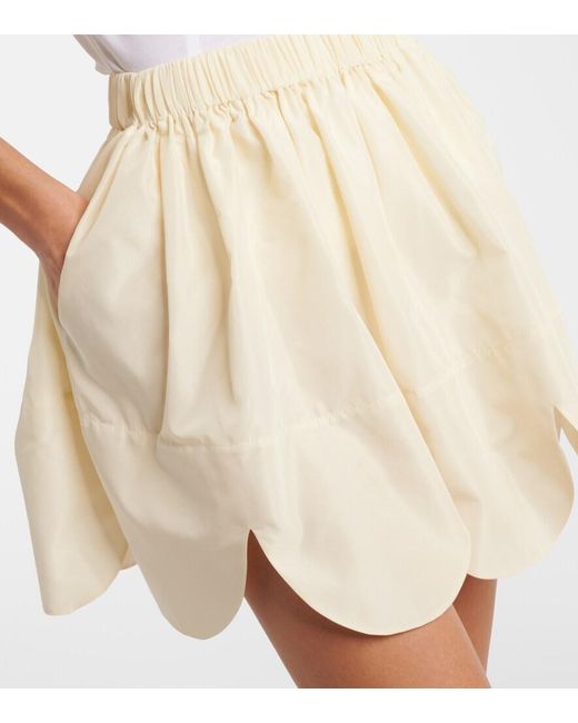 Simone Rocha Natural Poplin Miniskirt