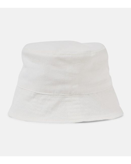Sombrero de pescador de lino Ruslan Baginskiy de color White