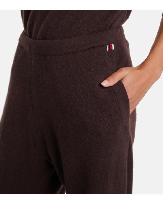 Extreme Cashmere Brown N°320 Rush Cashmere-Blend Straight Pants