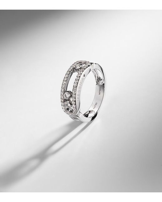 Messika White Move Classique 18Kt Ring With Diamonds
