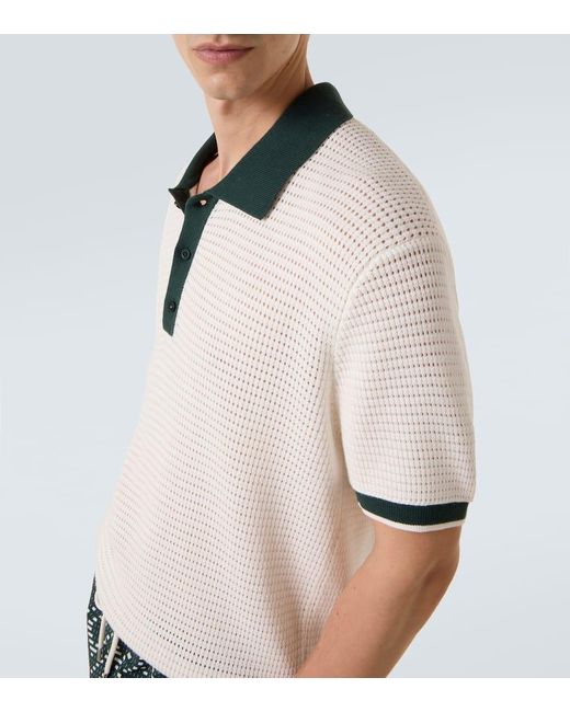 Polo Vidal di Frescobol Carioca in White da Uomo