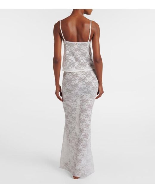 Bananhot White Maxirock Rona Aus Spitze