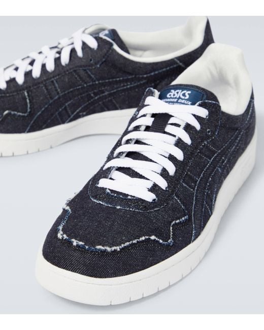 Comme des Garçons Blue X Asics Japan S Denim Sneakers for men