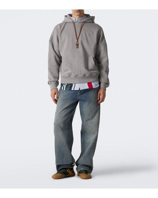 Loewe Green Grip Suede-Trimmed Sneakers for men