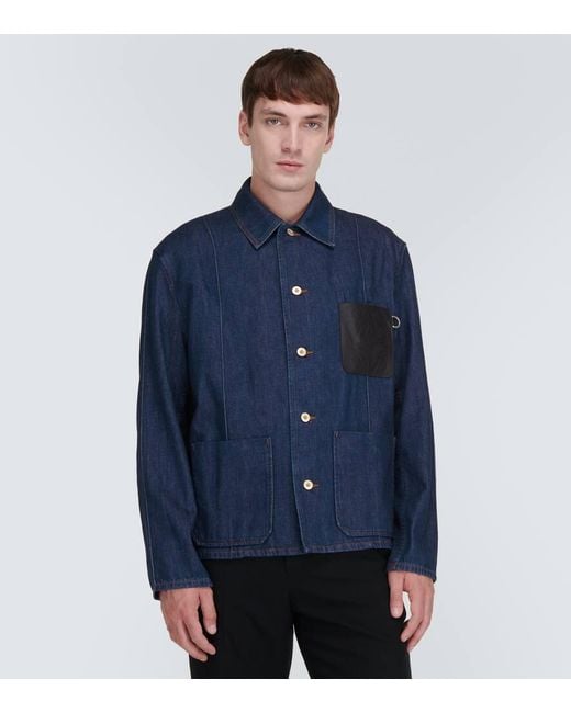 Loewe Blue Anagram Denim Jacket for men