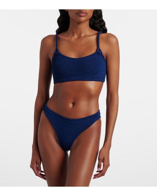 Hunza G Blue Phoebe Bikini
