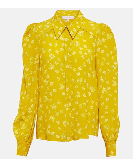 Dorothee Schumacher Yellow Eccentric Floral Blouse