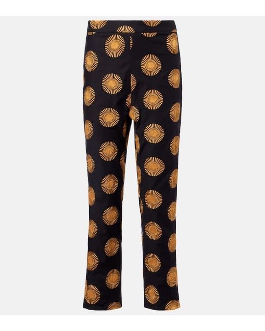 Cala De La Cruz Blue Gerade Hose Isola Aus Einem Baumwollgemisch