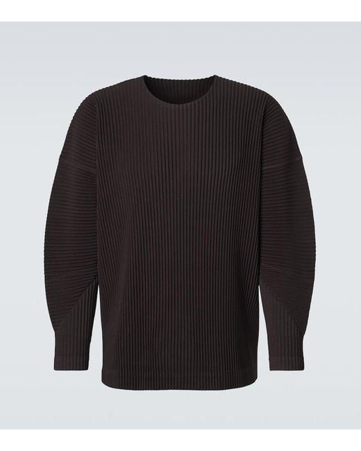 Homme Plissé Issey Miyake Black Monthly Colors Pleated Top for men