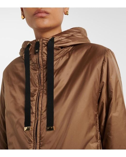 Max Mara Brown The Cube Hooded Jacket