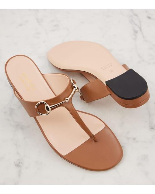 Gucci Pink Sandalen Lady Horsebit Aus Leder