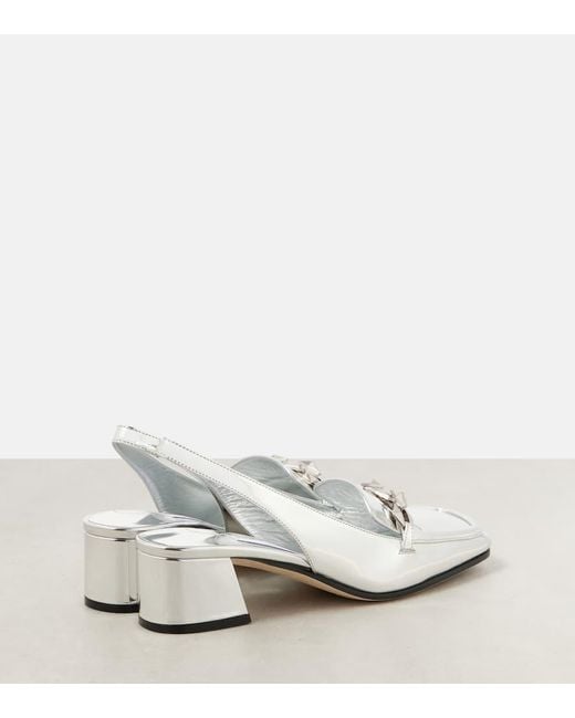 Escarpins Diamond Tilda En Cuir Metallise Jimmy Choo en coloris White