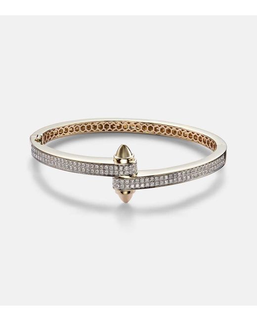 Rainbow K Metallic Armreif Storm Aus 14Kt Gelbgold Mit Diamanten