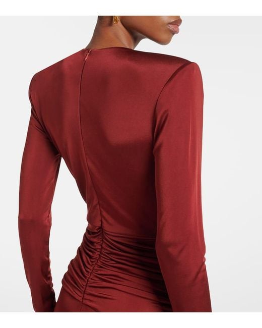 The New Arrivals Ilkyaz Ozel Red Jersey Gown