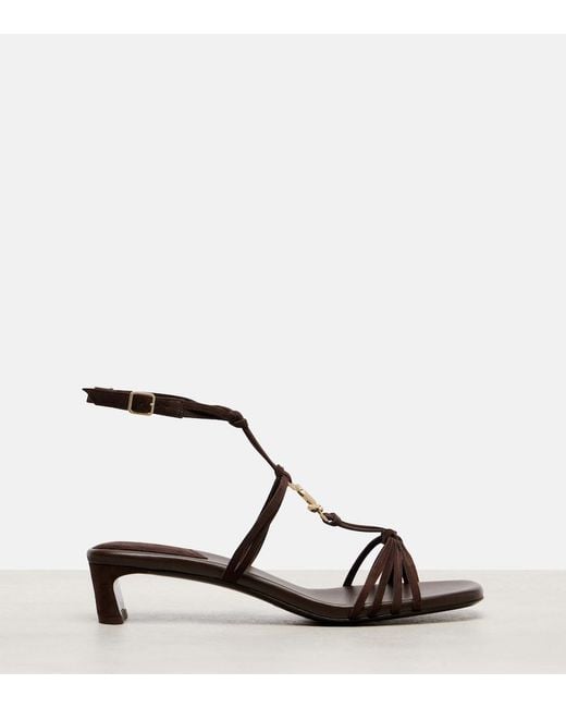 Jimmy Choo Black Frann 35 Suede Sandals