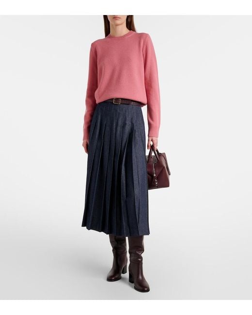 Max Mara Pink Max Mara Fresia Wool And Cashmere Sweater