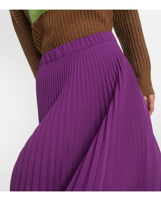 Jupe Midi Plan C en coloris Purple
