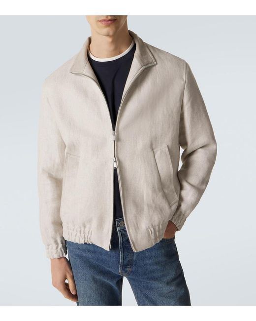 Lardini Natural Linen Jacket for men