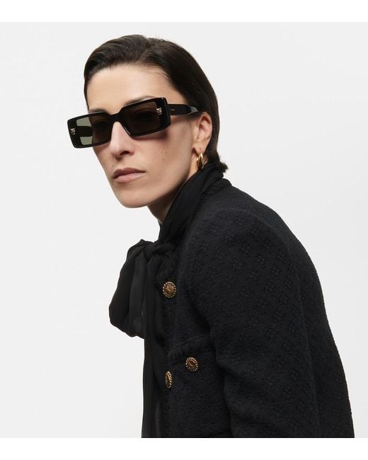 Cartier Black Embellished Square Sunglasses