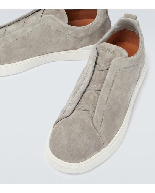Zegna Gray Sneakers for men