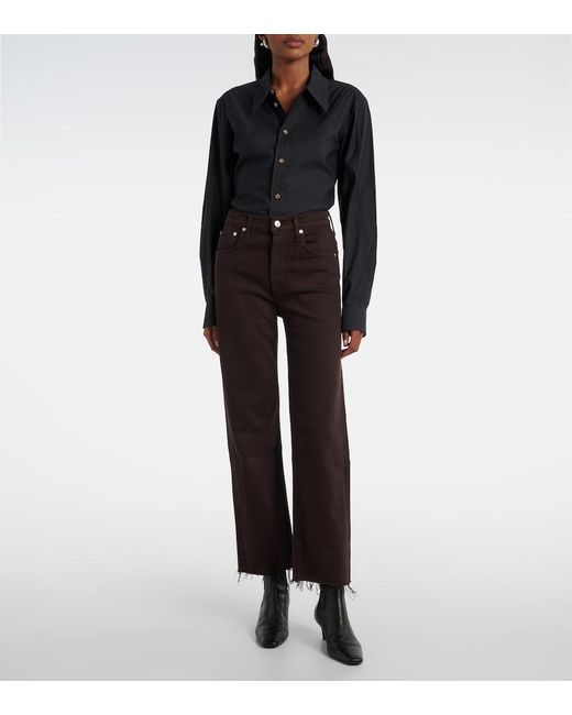 Citizens of Humanity Brown Palma High-Rise Straight Jeans