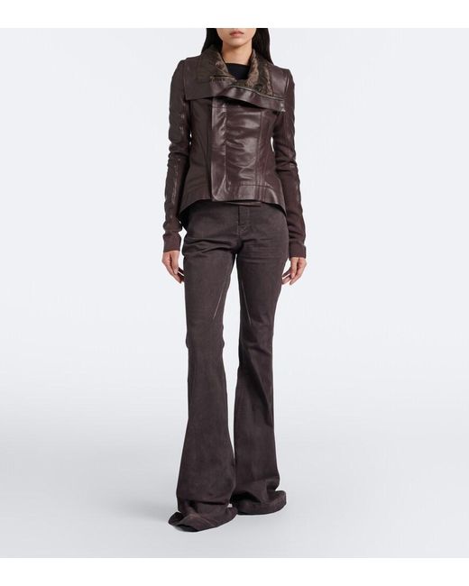 Rick Owens Brown Drkshdw Bollan Bootcut Jeans