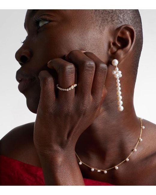 Sophie Bille Brahe White Sky Classic 18Kt Ring With Diamonds