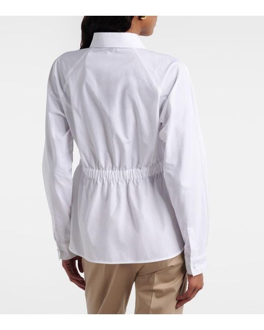 Max Mara White Tazzina Cotton Shirt