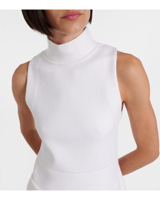 Dorothee Schumacher White Sharp Ambition Wool-Blend Minidress
