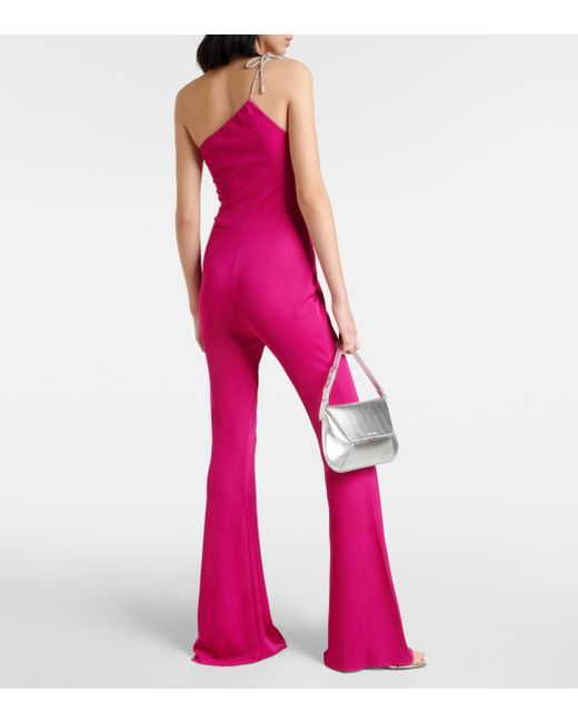 Combi-pantalon evasee asymetrique Alexandre Vauthier en coloris Pink