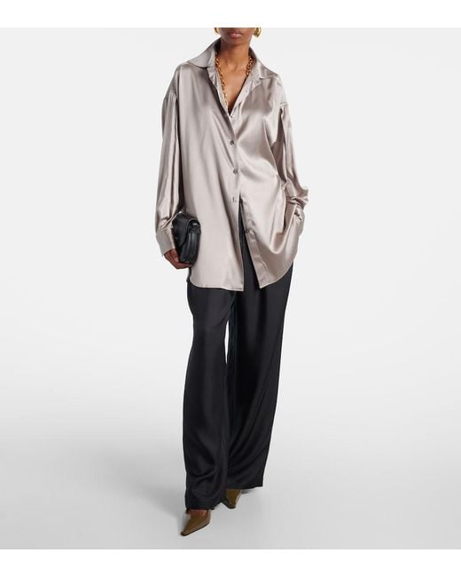 Tom Ford Natural Silk-Blend Satin Shirt