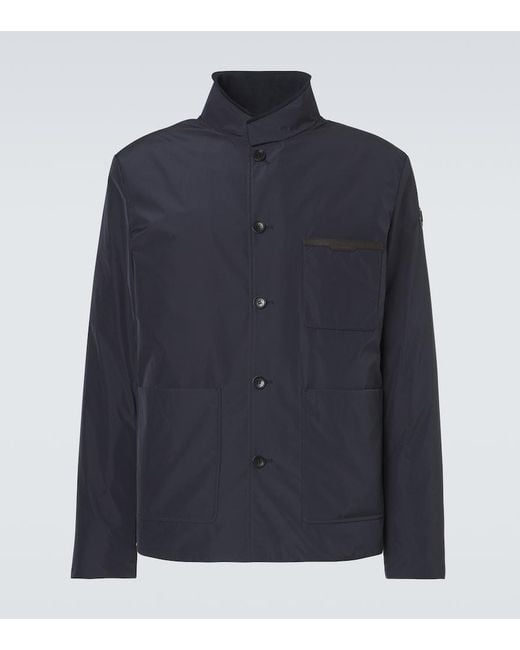 Moncler Blue Westerlies Down Overshirt for men