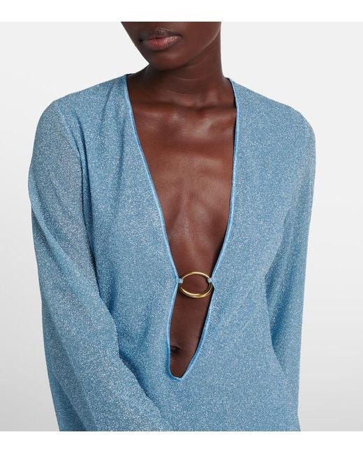 Oseree Blue Lumiere Minidress