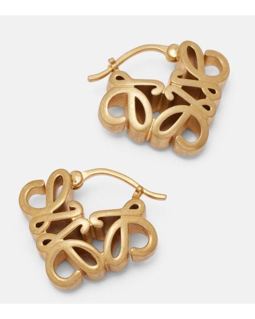 Loewe Metallic Anagram Bombe Earrings