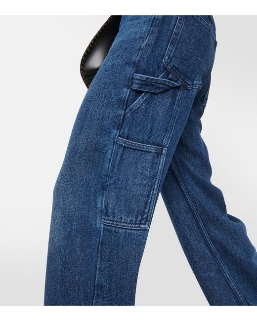 Jeans Cargo Bymara A Vita Alta di Isabel Marant in Blue