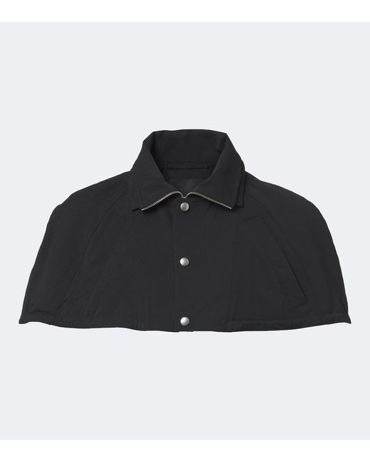 Prada Black Re-Nylon Cropped Cape for men