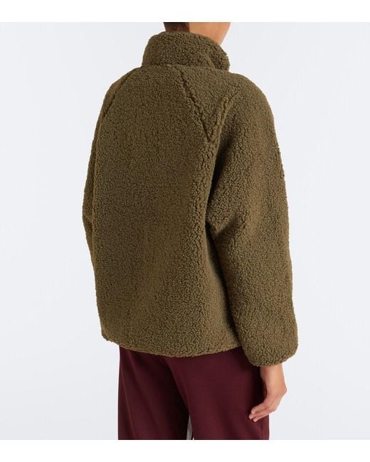 The Upside Green Harlow Teddy Sweatshirt