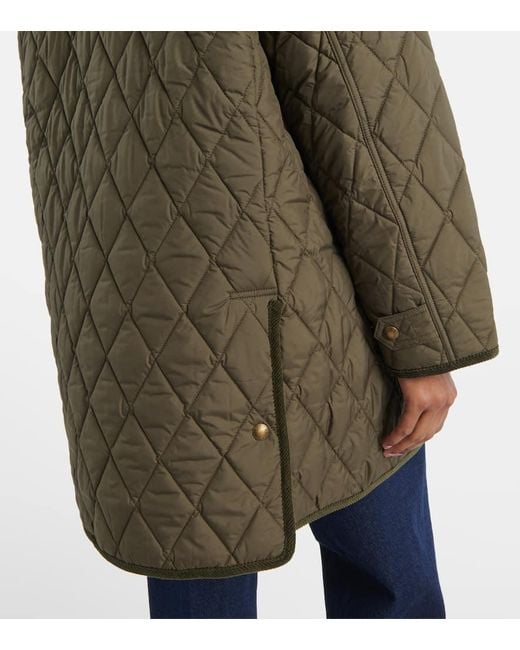 Polo Ralph Lauren Green Quilted Corduroy-Trimmed Jacket