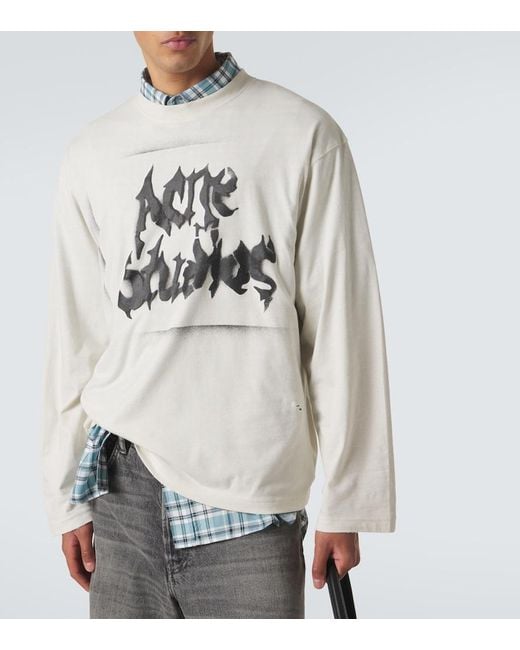 Top di Acne in Gray da Uomo