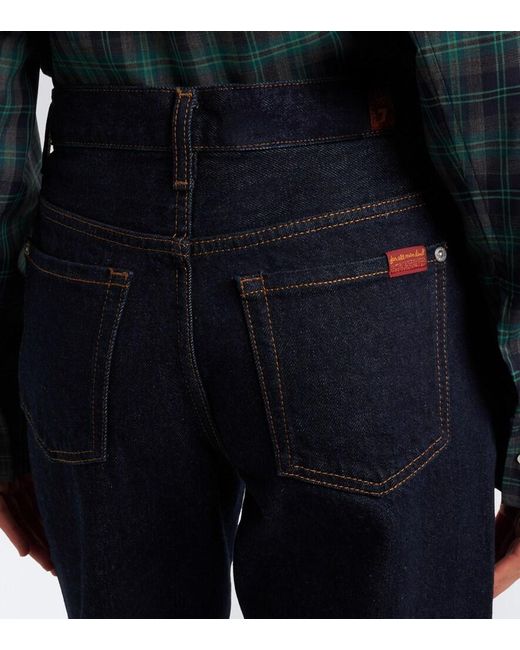 7 For All Mankind Blue Tess Flare Jeans