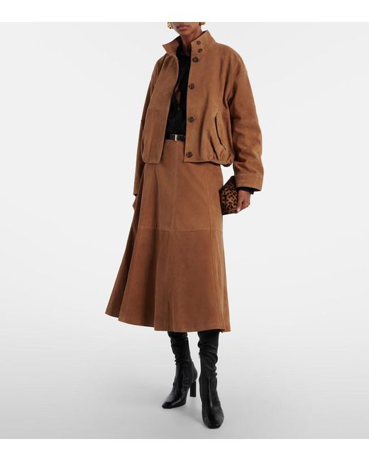 Jonathan Simkhai Brown Marley Suede Jacket